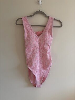 Pink Floral One-Piece Swimsuit